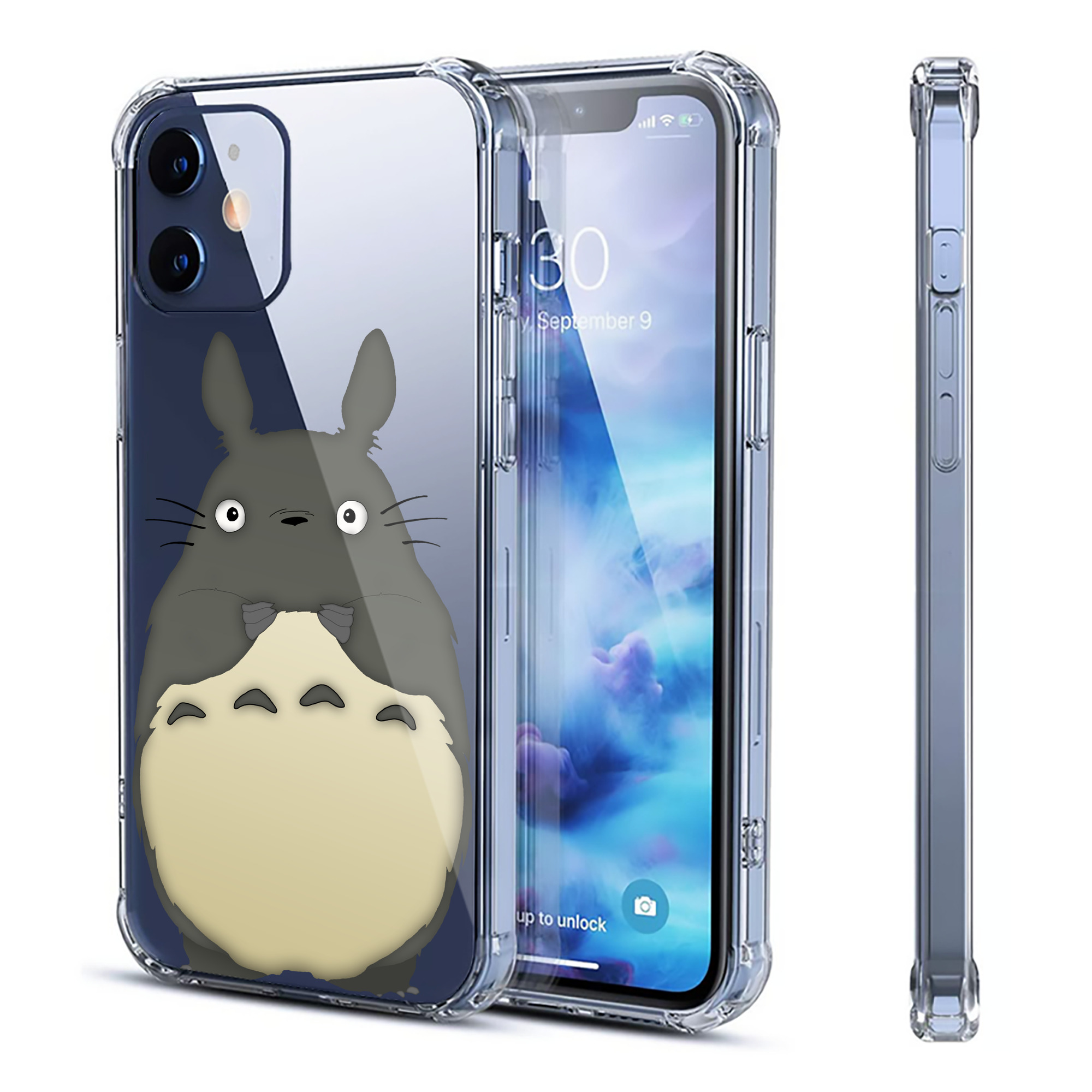 （画像用） となりのトトロ 草壁メイ 草壁サツキ My Neighbor Totoro Satsuki Kusakabe Mei Kusakabe 【iPhone 12シリーズ対応】透明スマホケース（クリアソフトケース）